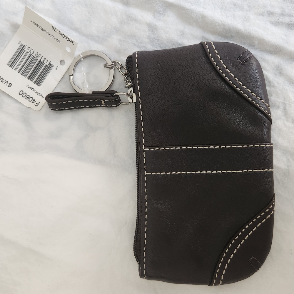 Elle Genuine Leather Keychain Wallet